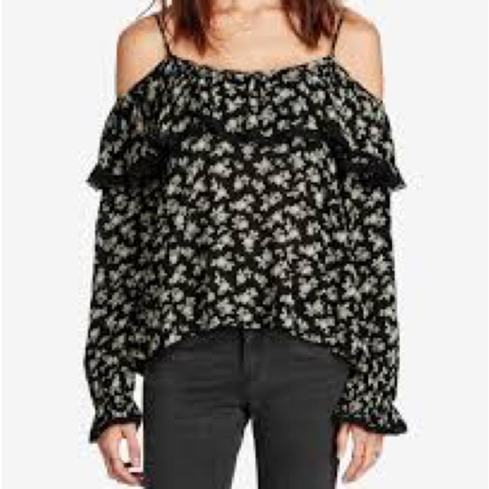NWT Denim & Supply Ralph Lauren Women's New Floral Ruffled Cold-Shoulder